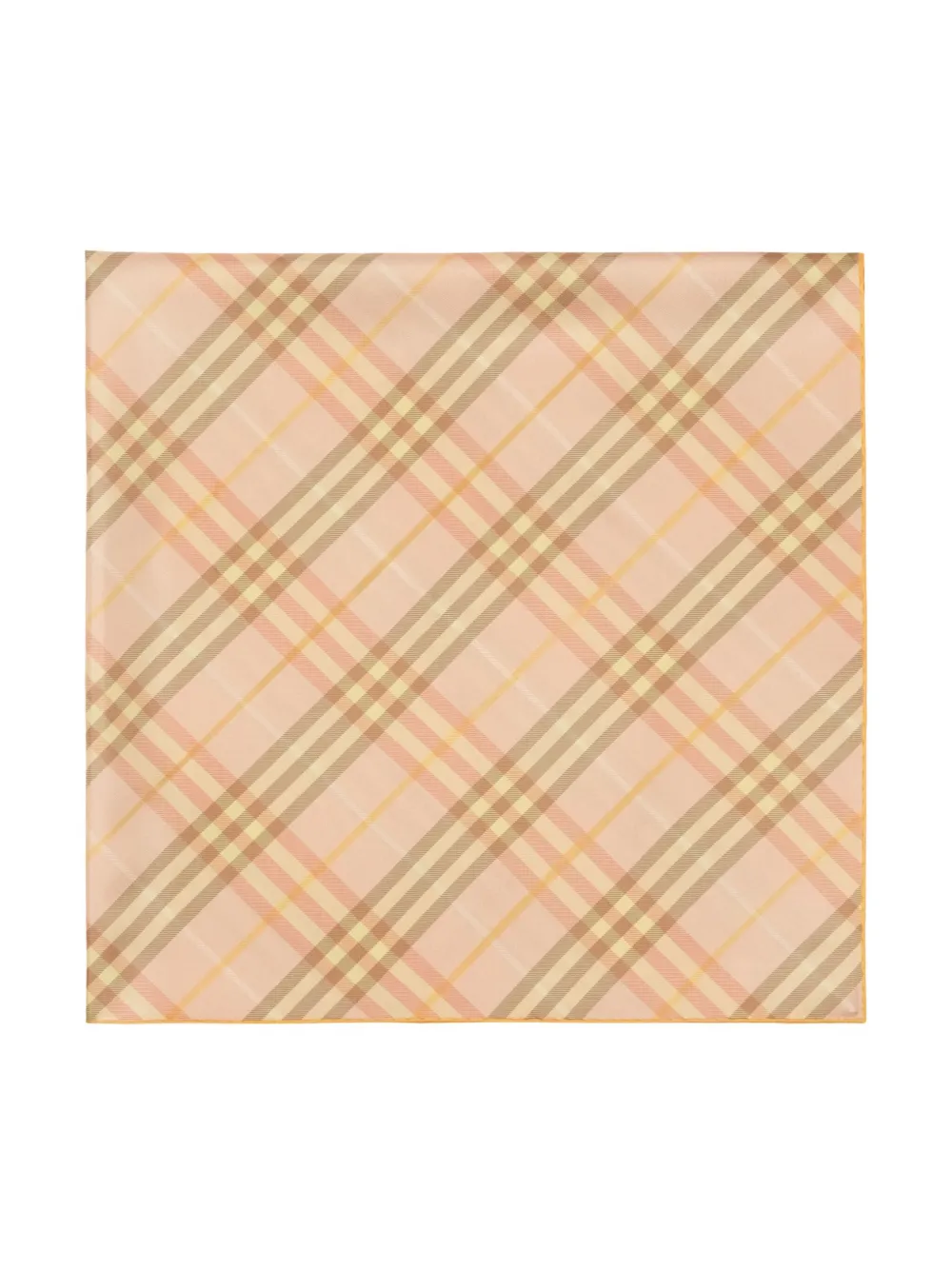 

Шелковый платок в клетку BURBERRY, нейтральный
