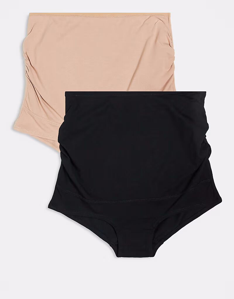 

Трусы Lindex Maternity, 3 пары, черный/бежевый цвет