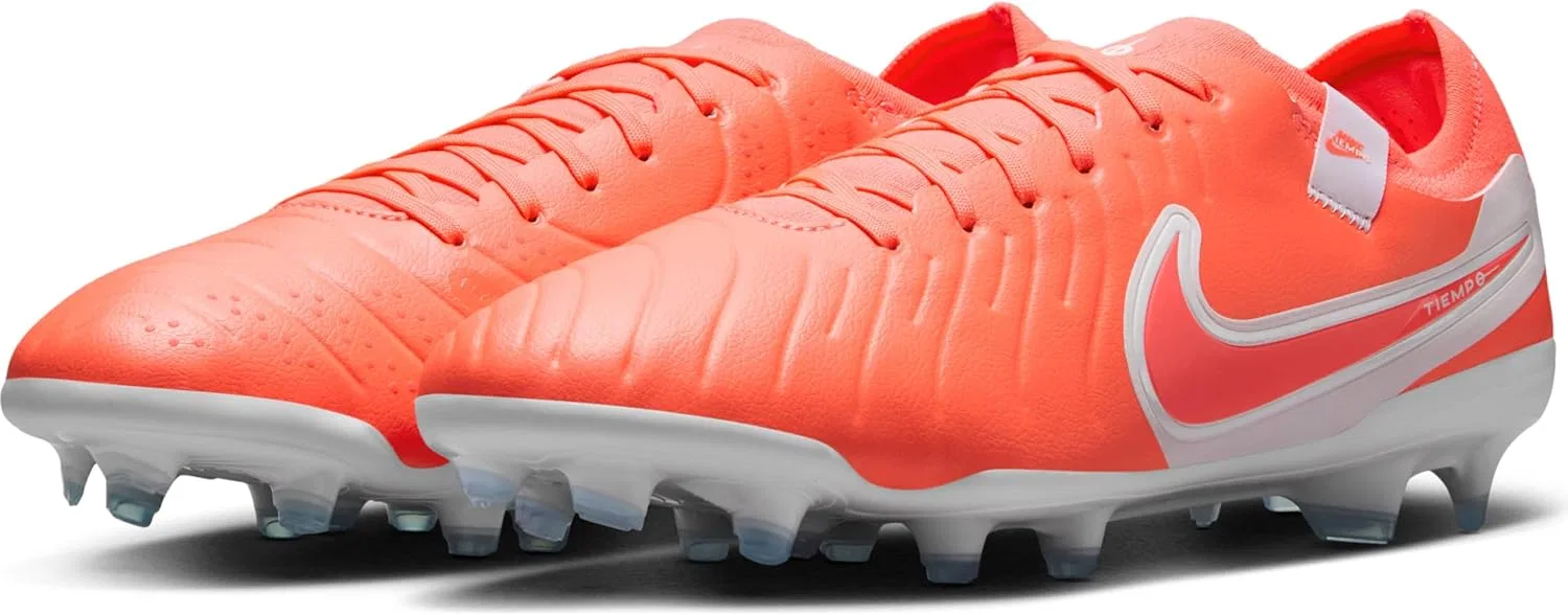 Футбольные бутсы Nike Tiempo Legend 10 Academy SG-Pro Anti-Clog Traction для игры на мягкой траве DV4338, Hot Lava White — фото 2