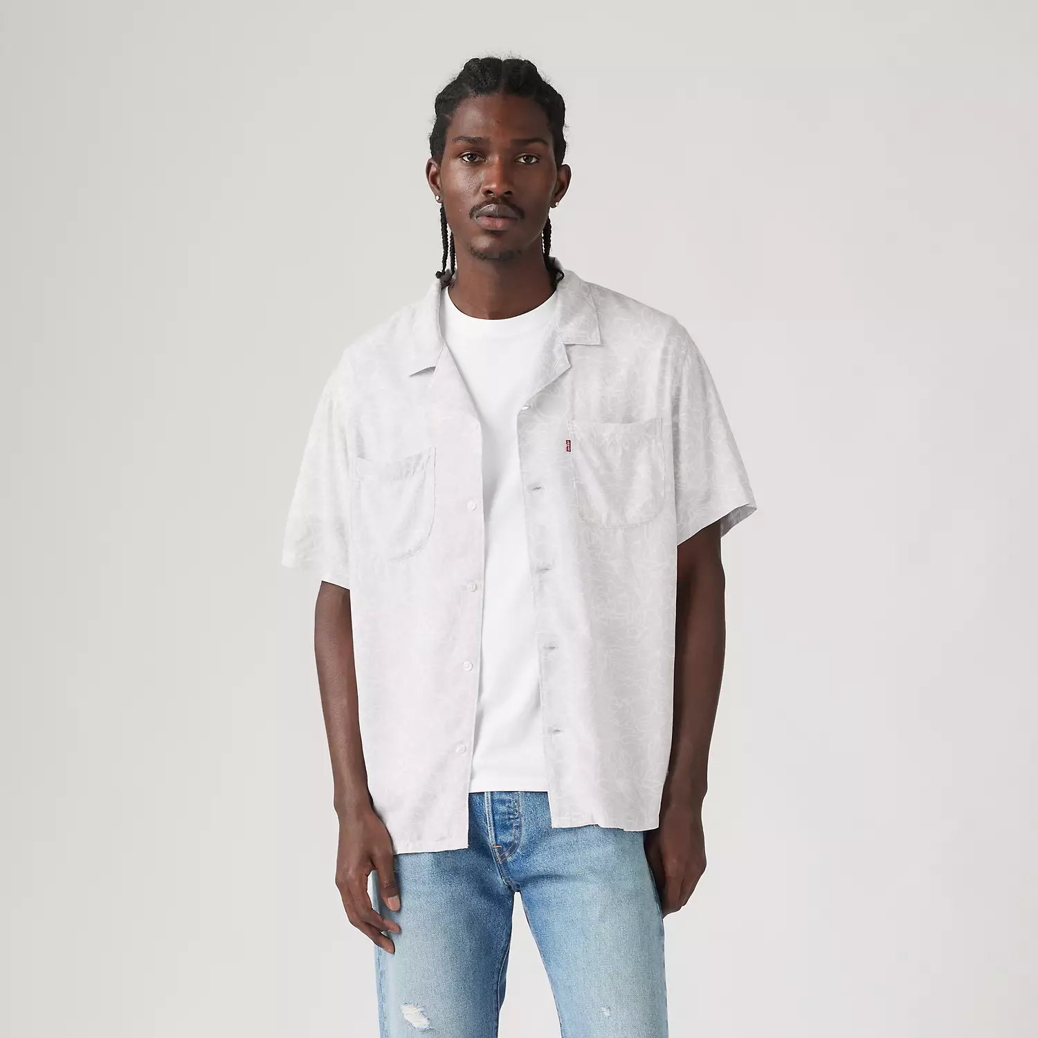 Классическая рубашка для похода Levi's, цвет Lennox Floral Quiet Grey - Grey — фото 2