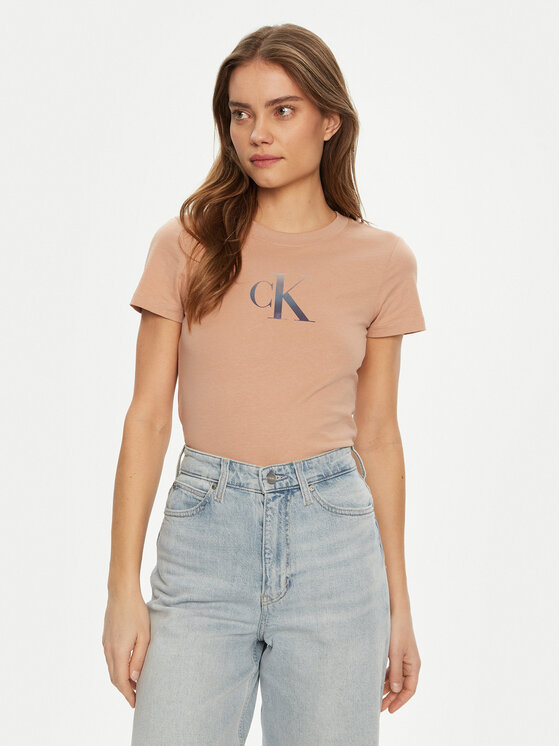 

Облегающая футболка Gradient J20J224982 Calvin Klein Jeans, красный