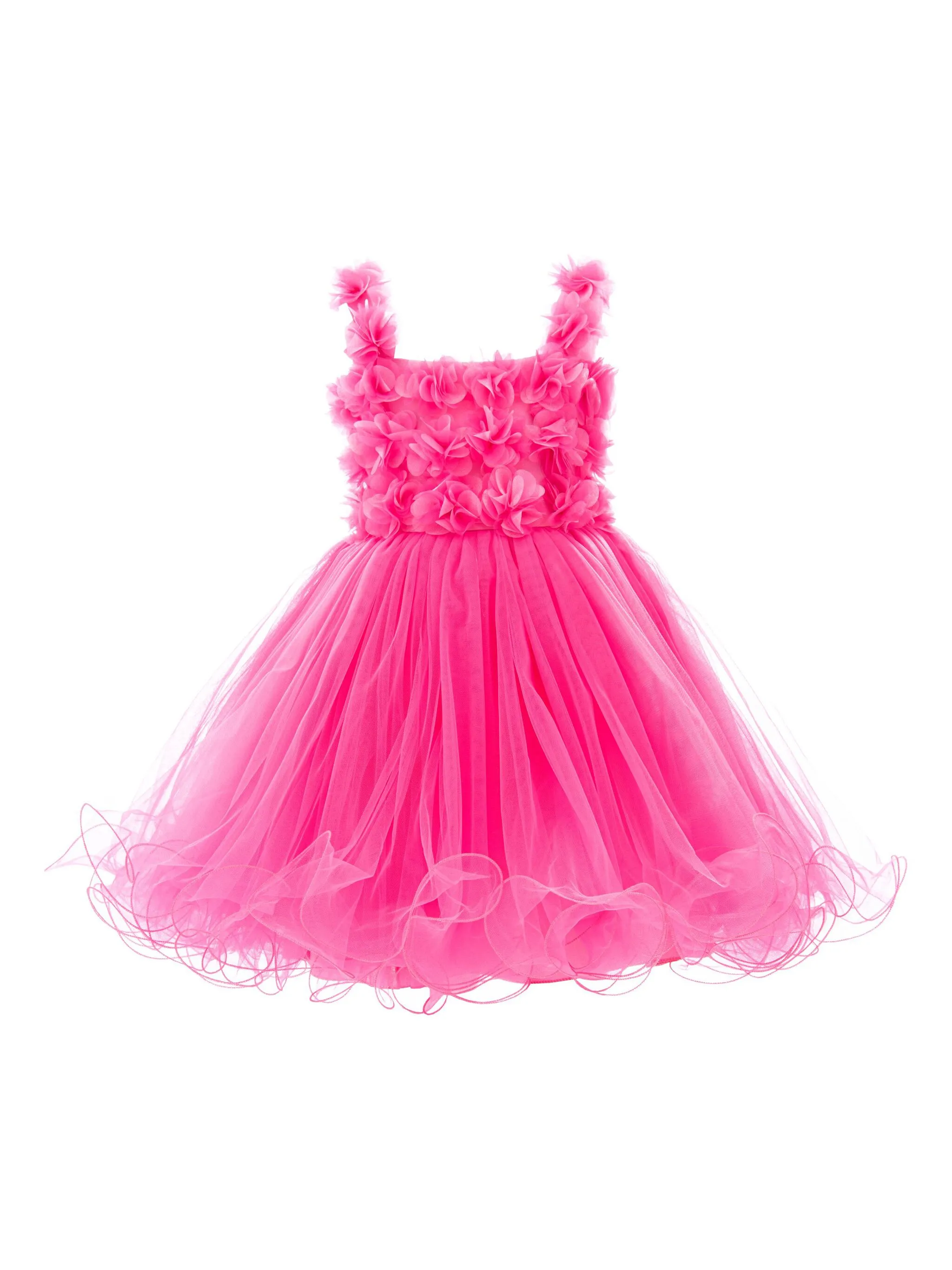 

Платье из тюля с цветочной аппликацией Tulleen, розовый