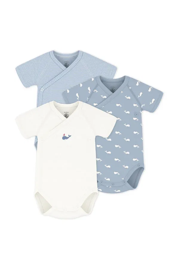 Боди Naissance body Petit Bateau, бело-голубой