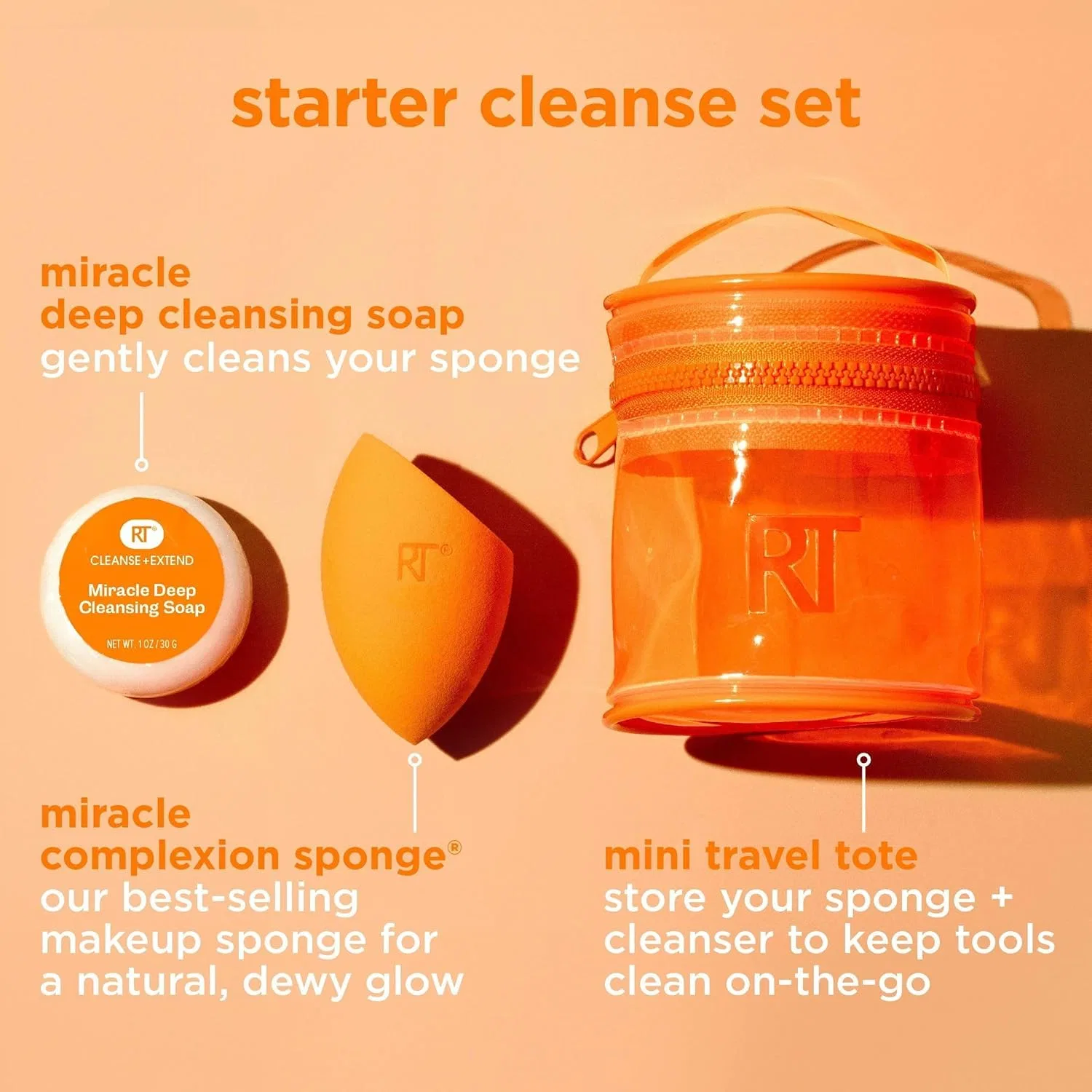 Набор Real Techniques Miracle Blend + Cleanse, 3 предмета Real Techniques — фото 3