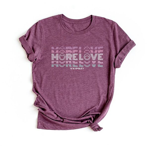 

Футболка с принтом SWSmiley more love Simply Sage Market, Plum, Зеленый, Футболка с принтом SWSmiley more love Simply Sage Market, Plum
