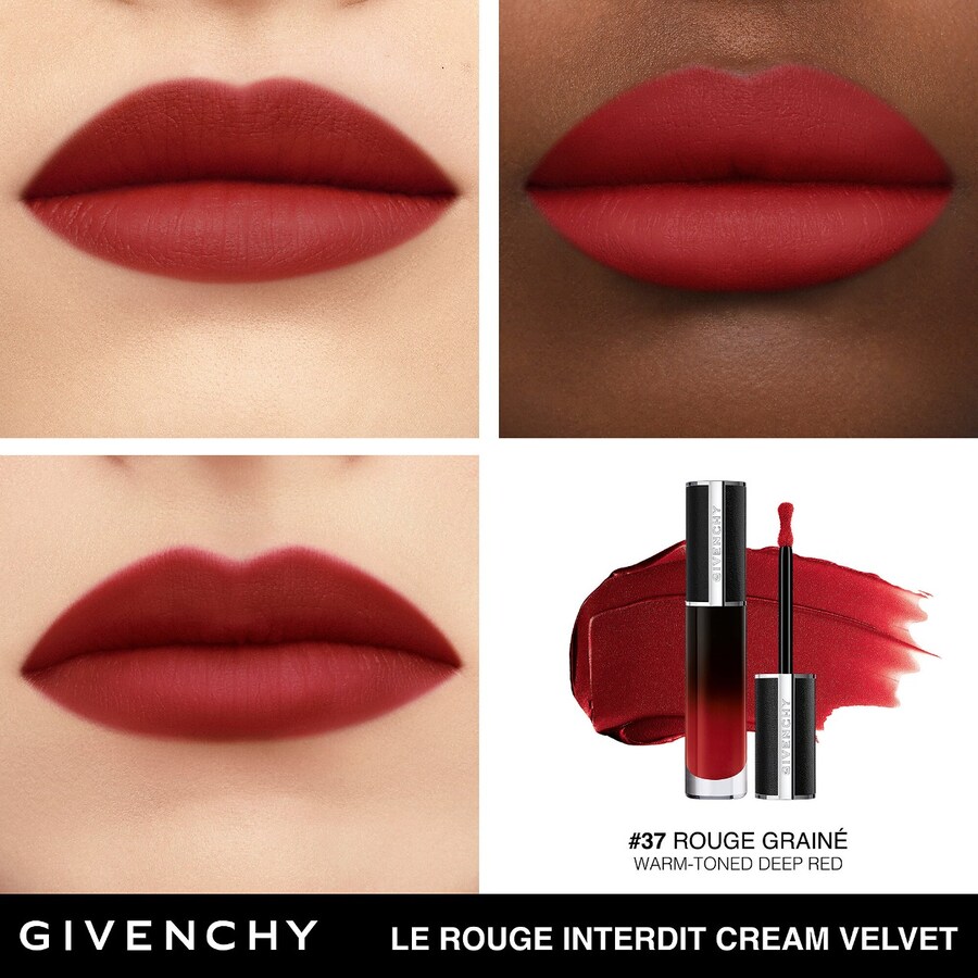 Кремовая бархатная губная помада Le Rouge Interdit Givenchy, 0.2oz /5.6 g, N37 Rouge Grainé — фото 3