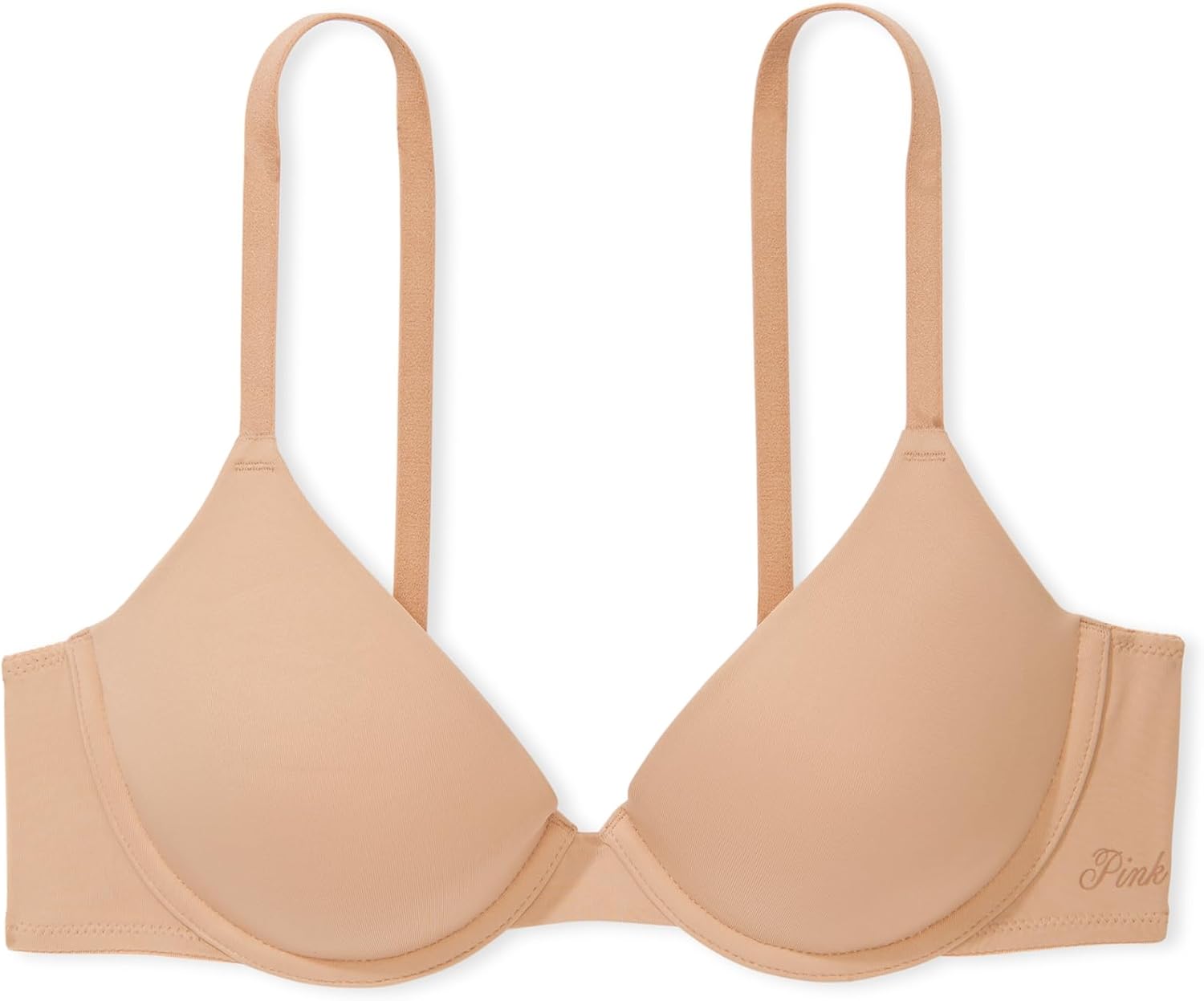 Victoria's Secret Женский бюстгальтер Pink Wear Everywhere с легкой подкладкой и футболкой, бюстгальтеры для женщин (32A-40DDD), Mocha Latte — фото 3