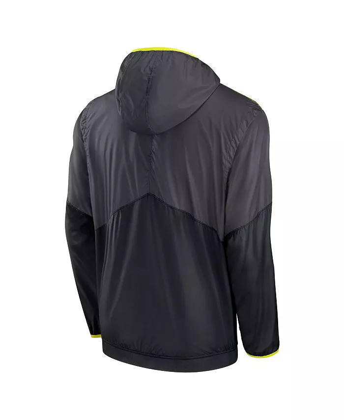 Мужская толстовка с молнией до середины Anthracite Tennessee Titans Volt Nike — фото 3