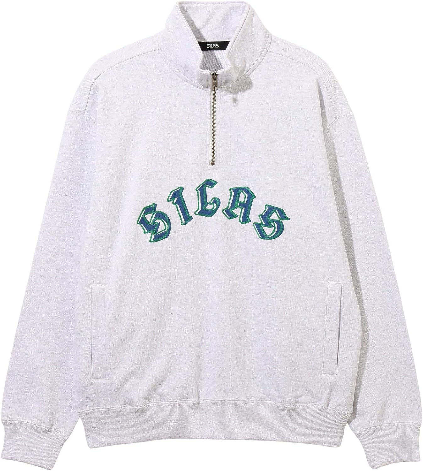 

Мужская толстовка Cyrus с половинной молнией Silas, пепельный