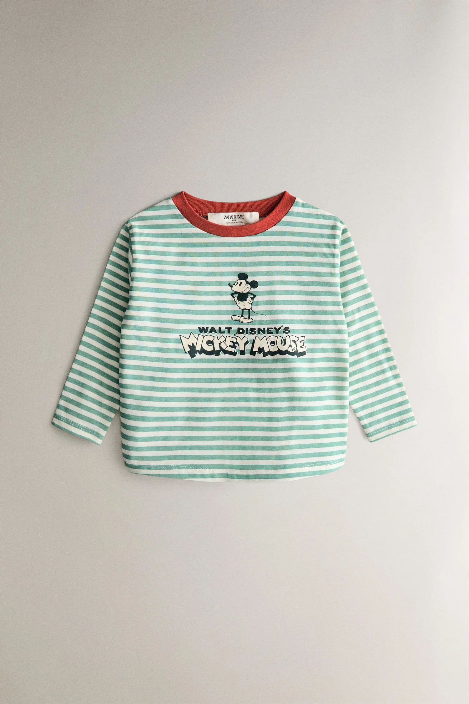 Детский пижамный комплект с микки маусом ©disney Zara, зеленый — фото 2