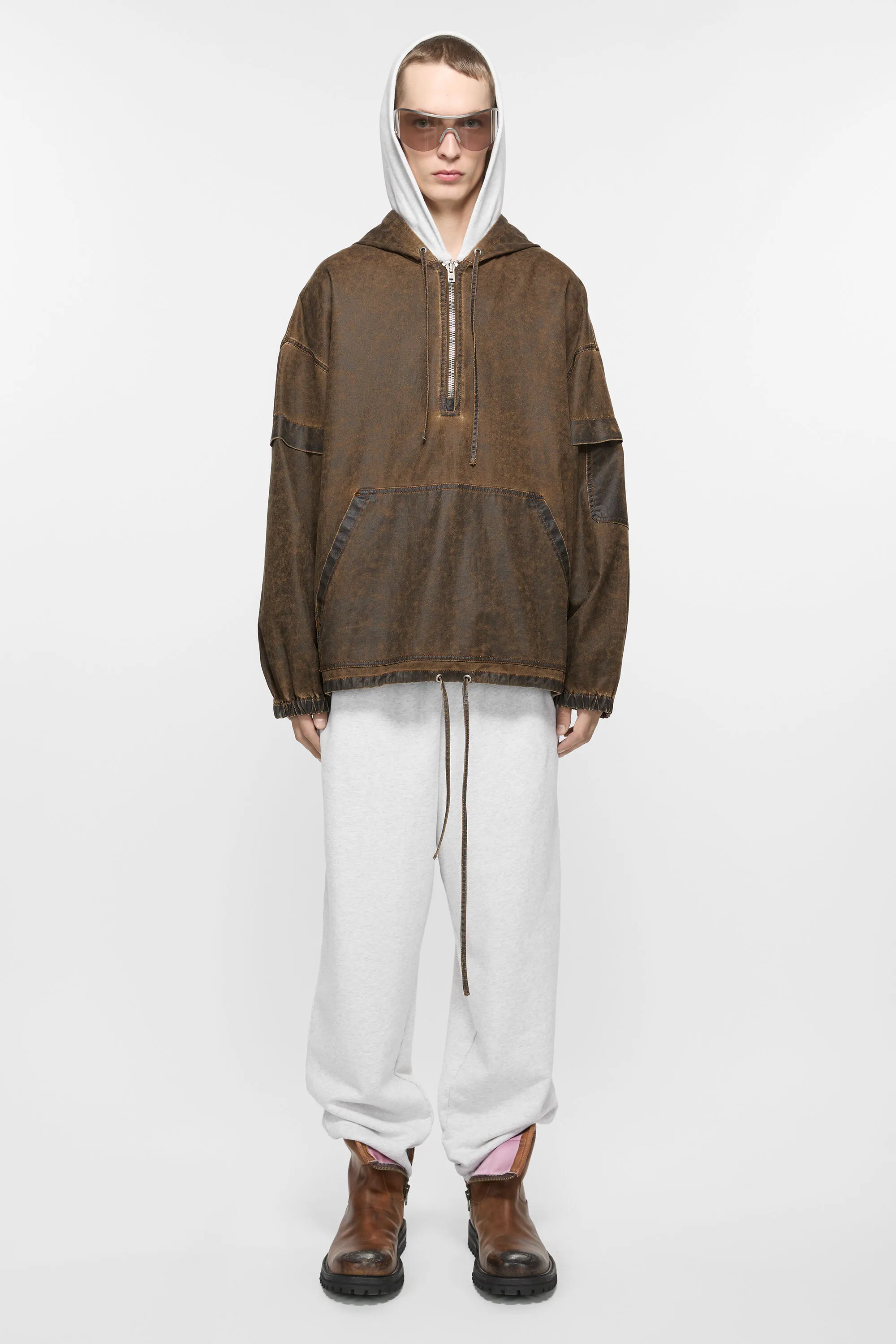 

Спортивные штаны из хлопка Acne Studios, цвет Pale Grey Melange