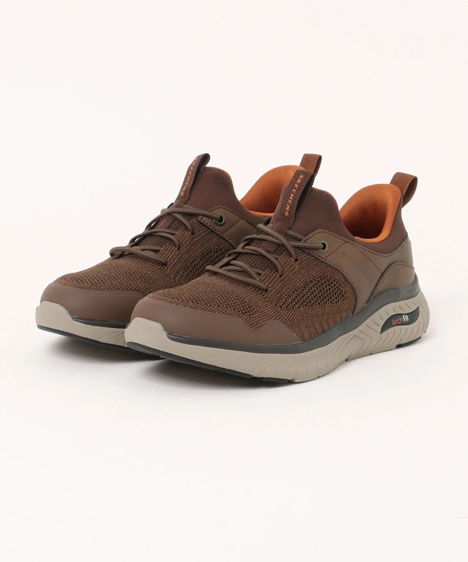Мужские кроссовки для ходьбы SKECHERS ARCH FIT CROSSER EMERIC коричневые