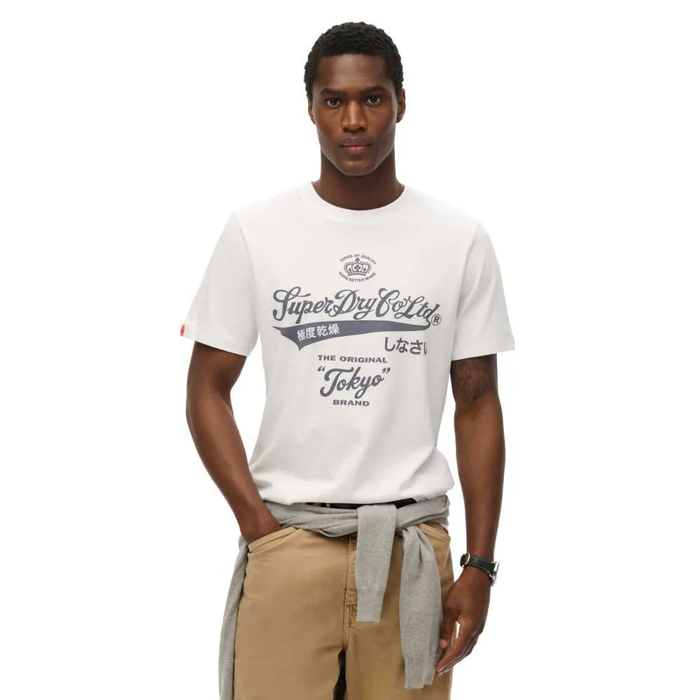 

Футболка с коротким рукавом Superdry Workwear Washed Relaxed, белый