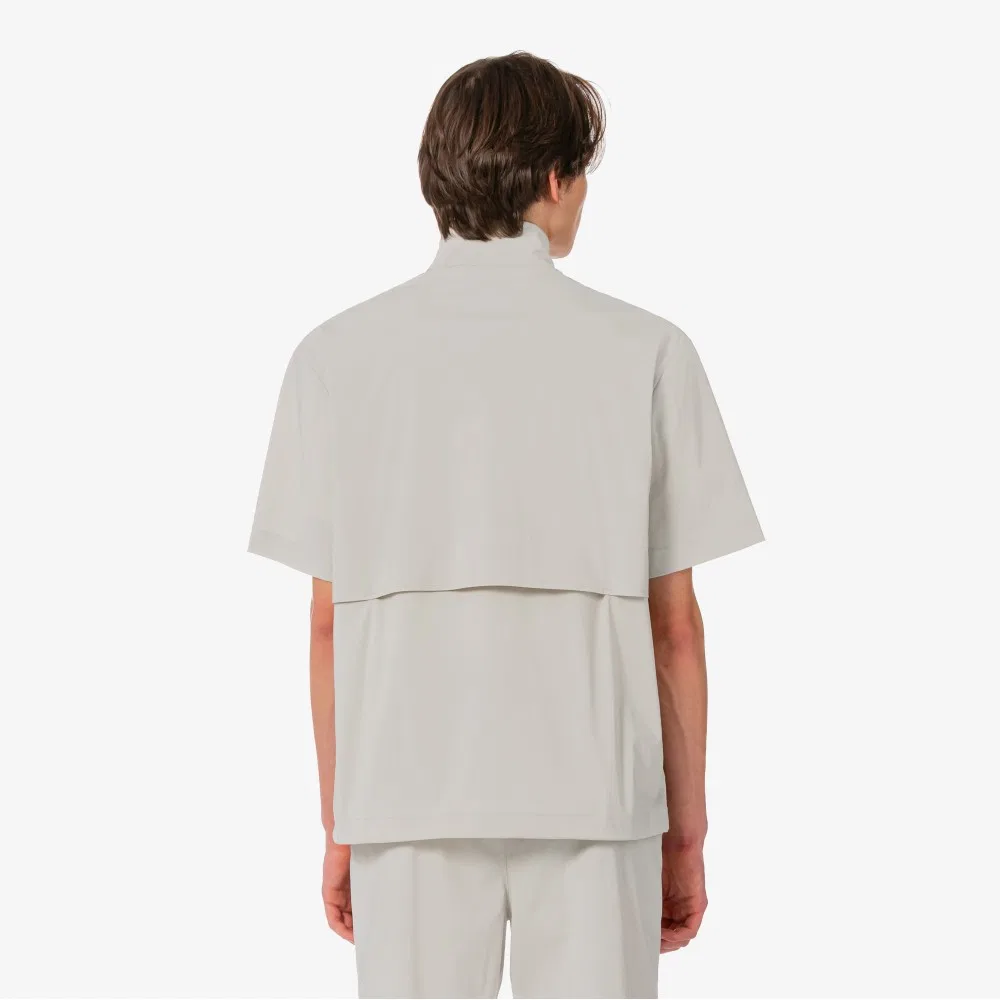 Мужской бежевый анорак Lacoste из эластичного тканого материала — фото 3
