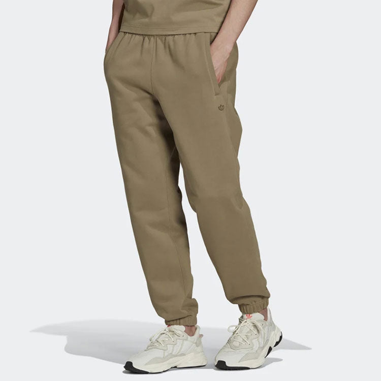 Спортивные брюки Men's adidas originals Logo Solid Color Bundle Feet Sports Pants/Trousers/Joggers Brown H62547 — фото 2