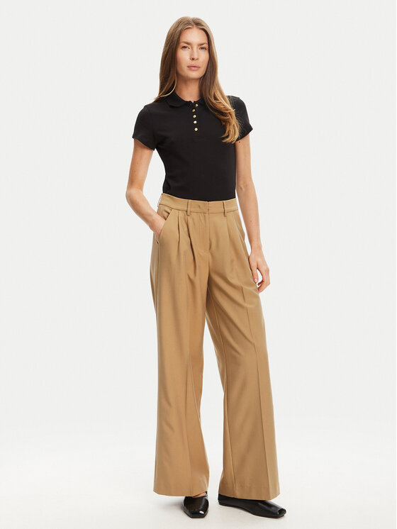 Поло slim fit Gold Button WW0WW45768 Tommy Hilfiger, чёрный — фото 2