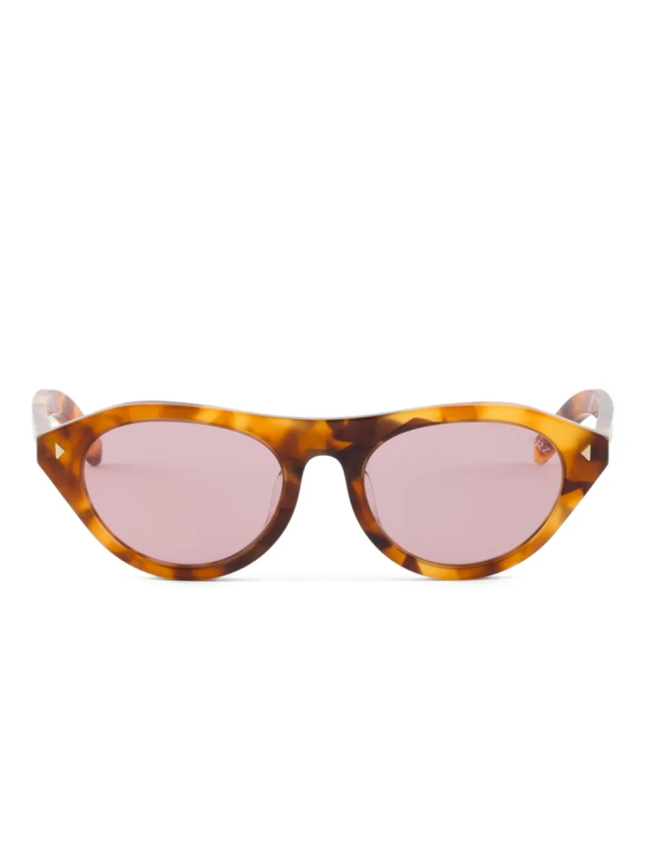 

Prada Eyewear солнцезащитные очки с заклепками, коричневый