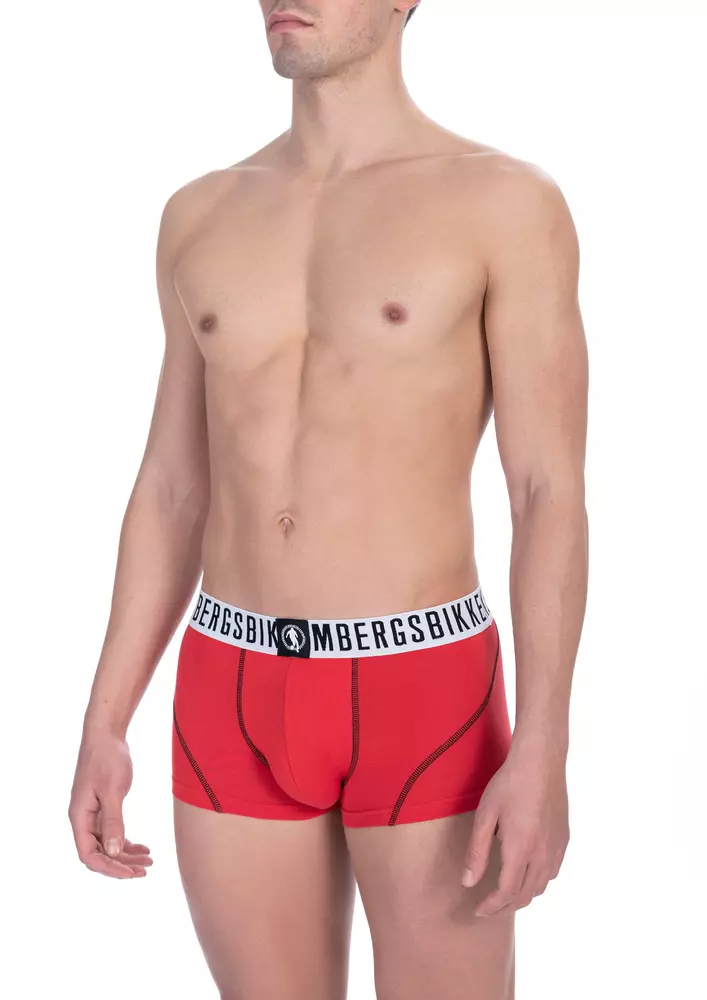 

Красное хлопковое мужское нижнее белье, Trunk Twin Pack Bikkembergs