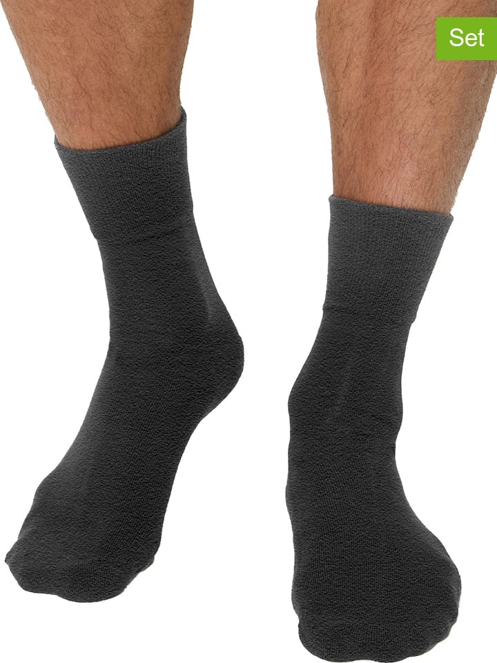 

Nur Die Комплект из 2 пар носков антрацитового цвета