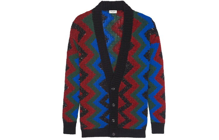 

SAINT LAURENT Мужской кашемировый свитер, цвет Blue