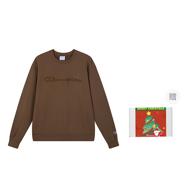 

Свитшоты Unisex Crew Neck Moderate Regular Champion, powder cocoa (free christmas box)