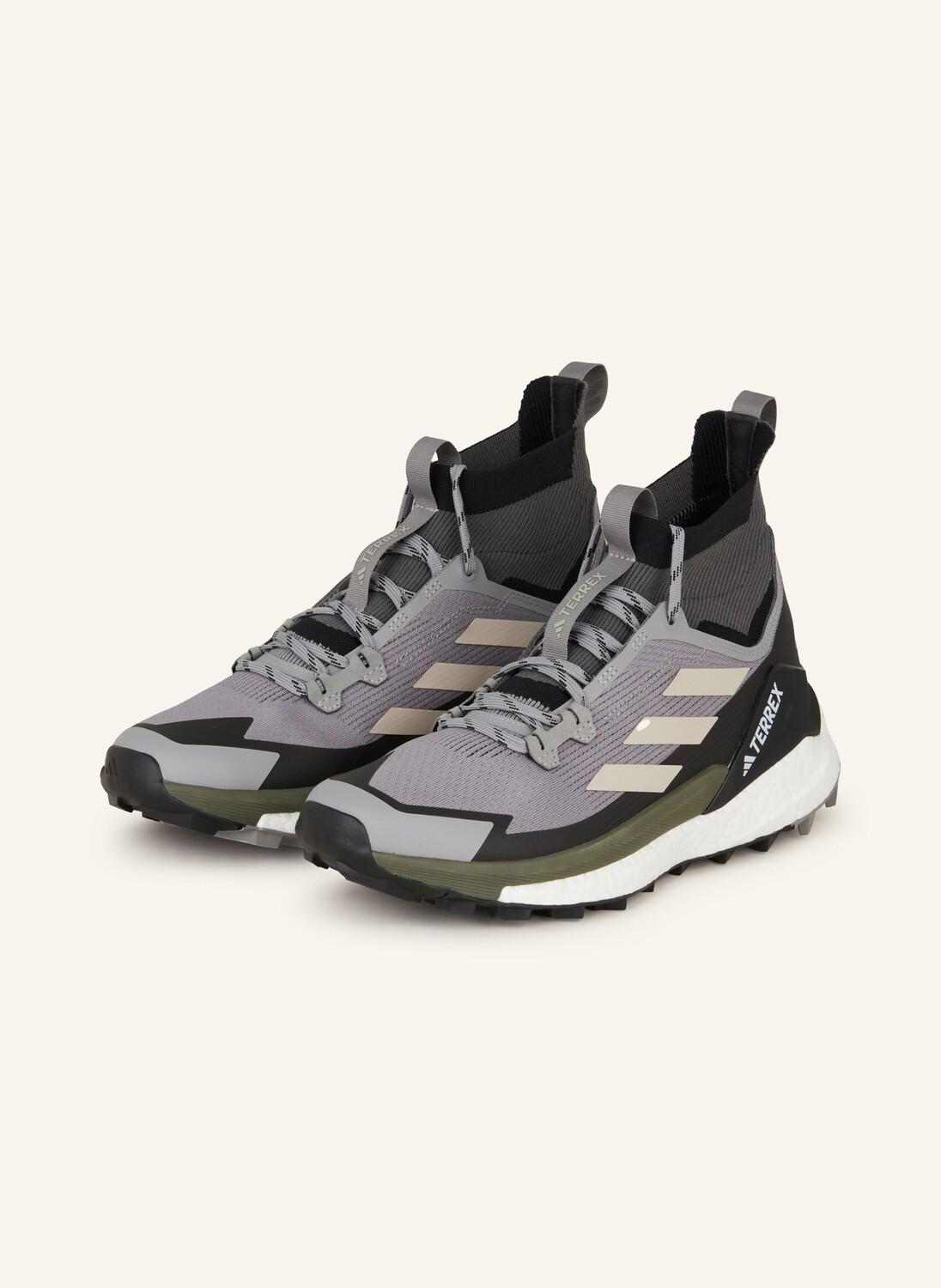 

Треккинговые ботинки terrex free hiker 2 adidas TERREX, цвет GRAU/SCHWARZ/KHAKI