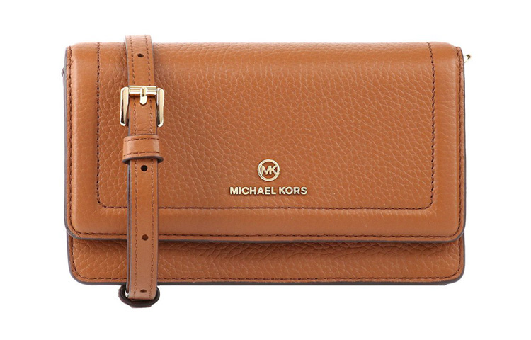 

MICHAEL KORS Сумка через плечо Jet Set Charm из кожи, женская, небольшого размера, коричневого цвета