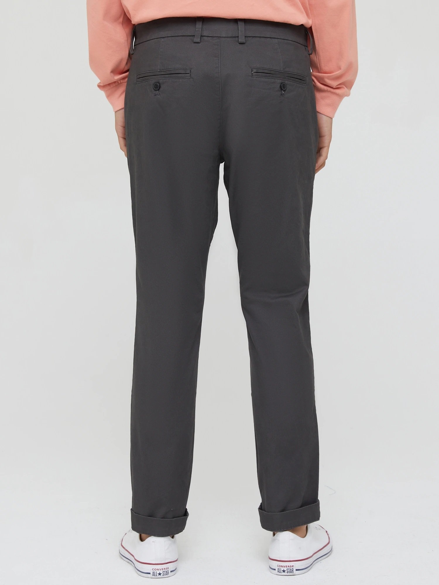 Брюки Gapflex Essential Khaki Slim Fit Gap, SOFT_BLACK — фото 2