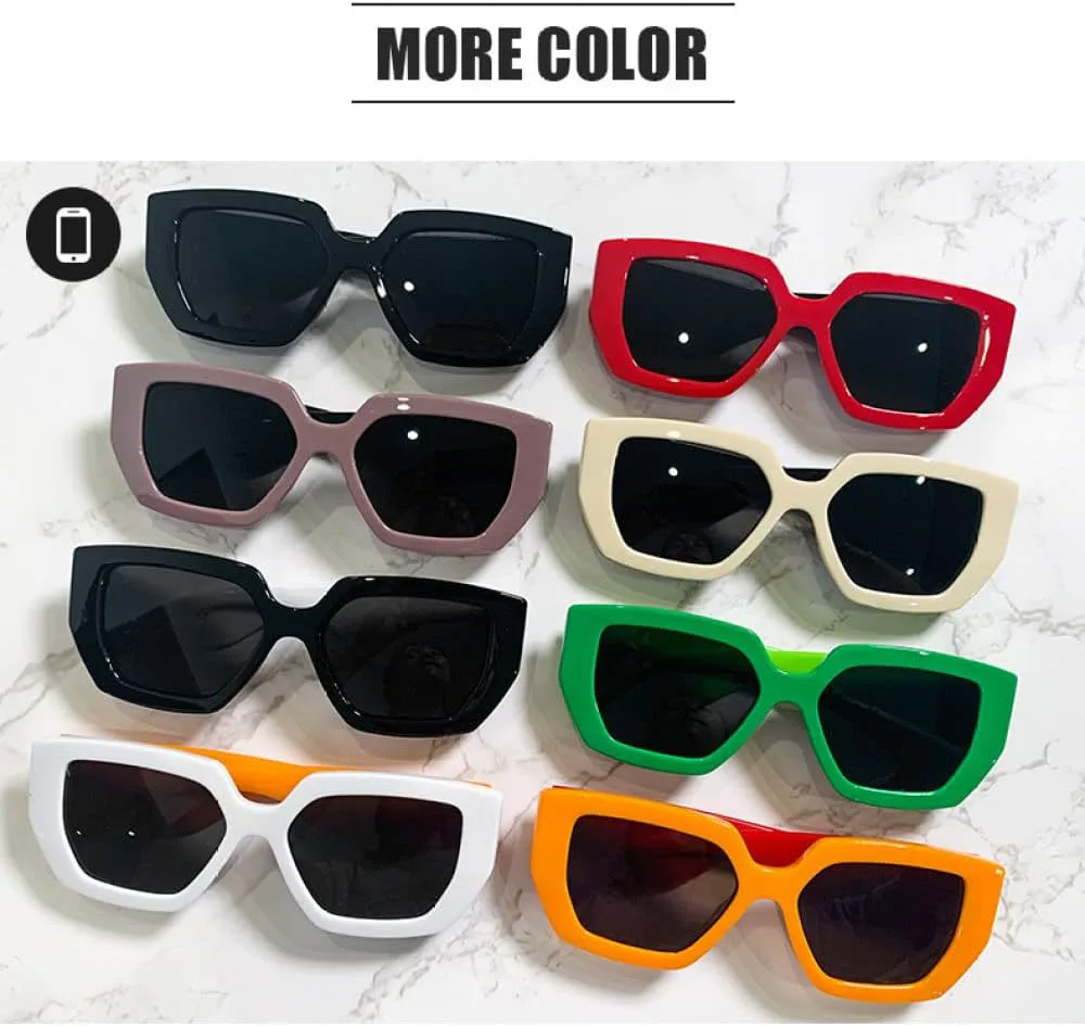 

Винтажные солнцезащитные очки для женщин и мужчин, с широкими дужками и крупной оправой, солнцезащитные очки с защитой от УФ-излучения UV400 LANGSER, Green