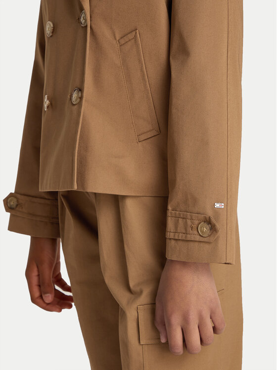 Переходная куртка стандартного кроя KG0KG08518 Tommy Hilfiger, коричневый — фото 3