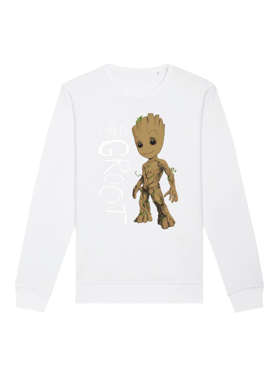 

Свитер F4NT4STIC Sweatshirt Marvel Guardians of the Galaxy Ich bin Groot, белый