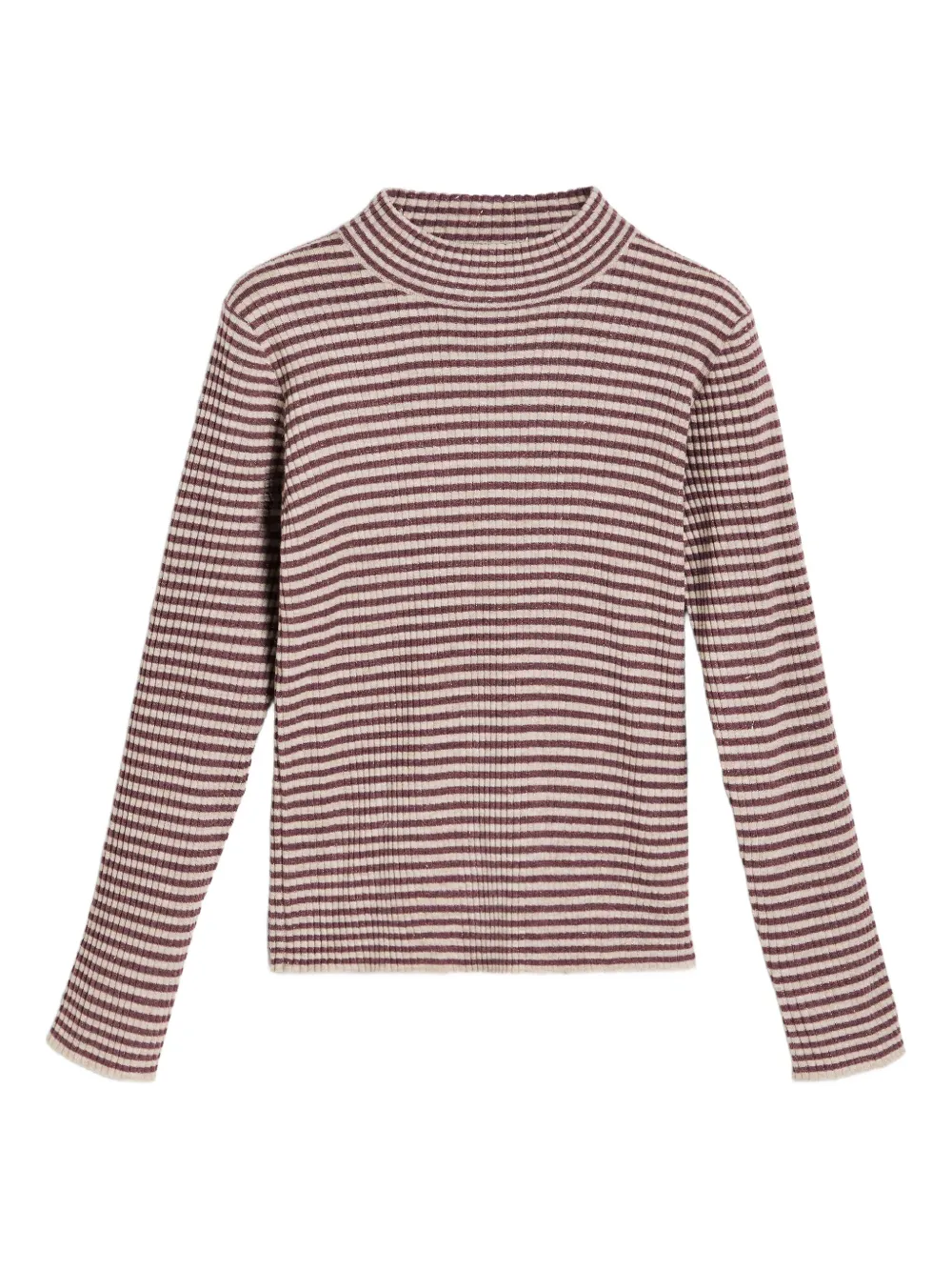 

Полосатый ребристый свитер Brunello Cucinelli Kids, красный