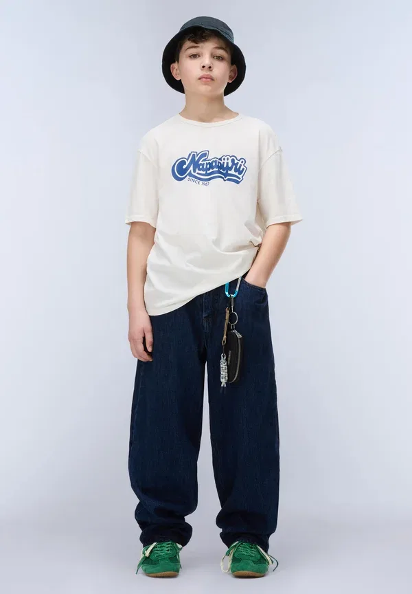 Футболка Napapijri Lustre ss print t-shirt, белый шепот