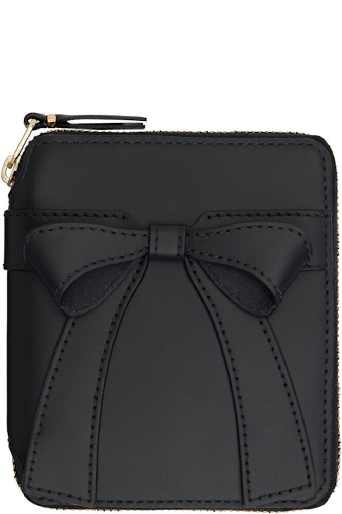 

Черный большой кошелек с бантом COMME des GARÇONS WALLETS
