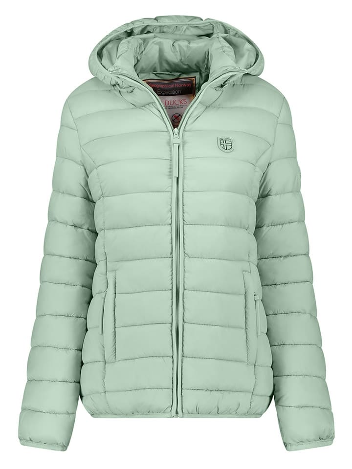 

Стеганая куртка Geographical Norway Steppjacke, зеленый