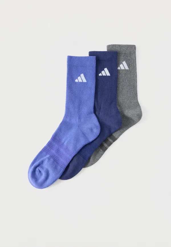 Набор из 3 спортивных носков унисекс Adidas Performance, белый/темно-синий/темно-серый