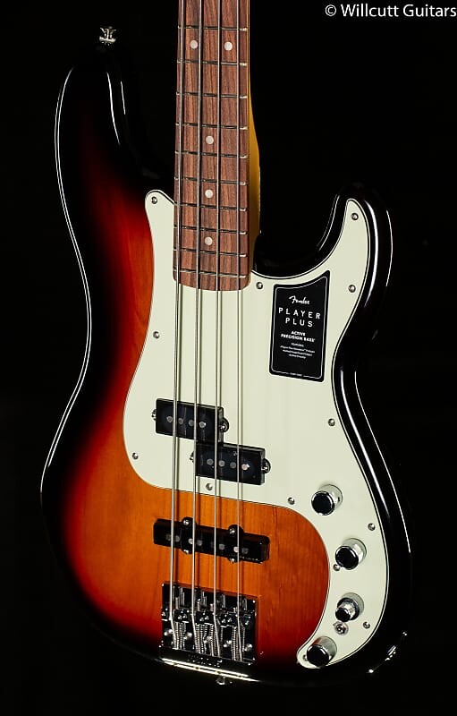 

Fender Player Plus Precision Bass 3-цветная бас-гитара Sunburst Pau Ferro с грифом - MX21210894-9.41 lbs