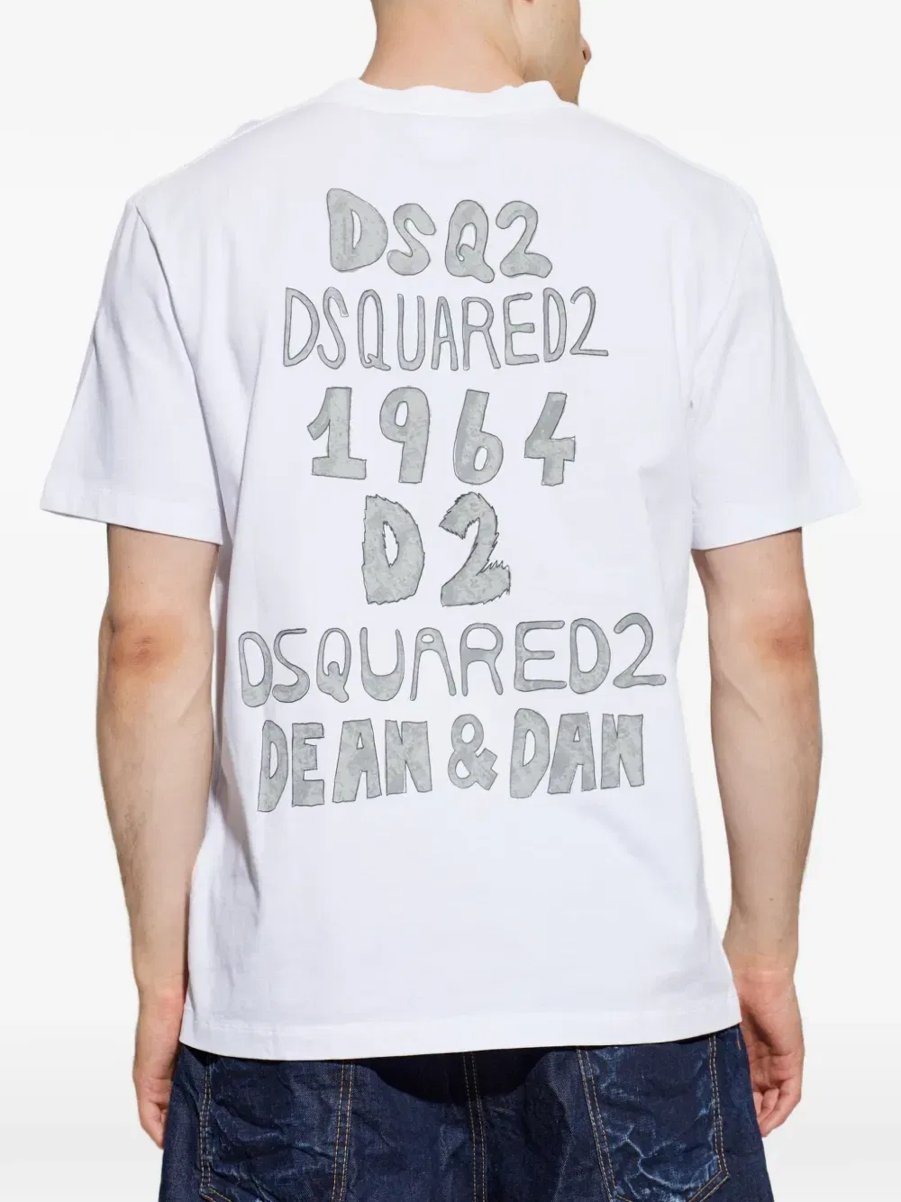 Футболка с логотипом на нагрудном кармане Dsquared2, белый — фото 4