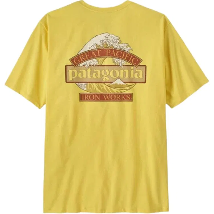 Мужская футболка с логотипом Great Weaves, Patagonia, Lemon/LMZ