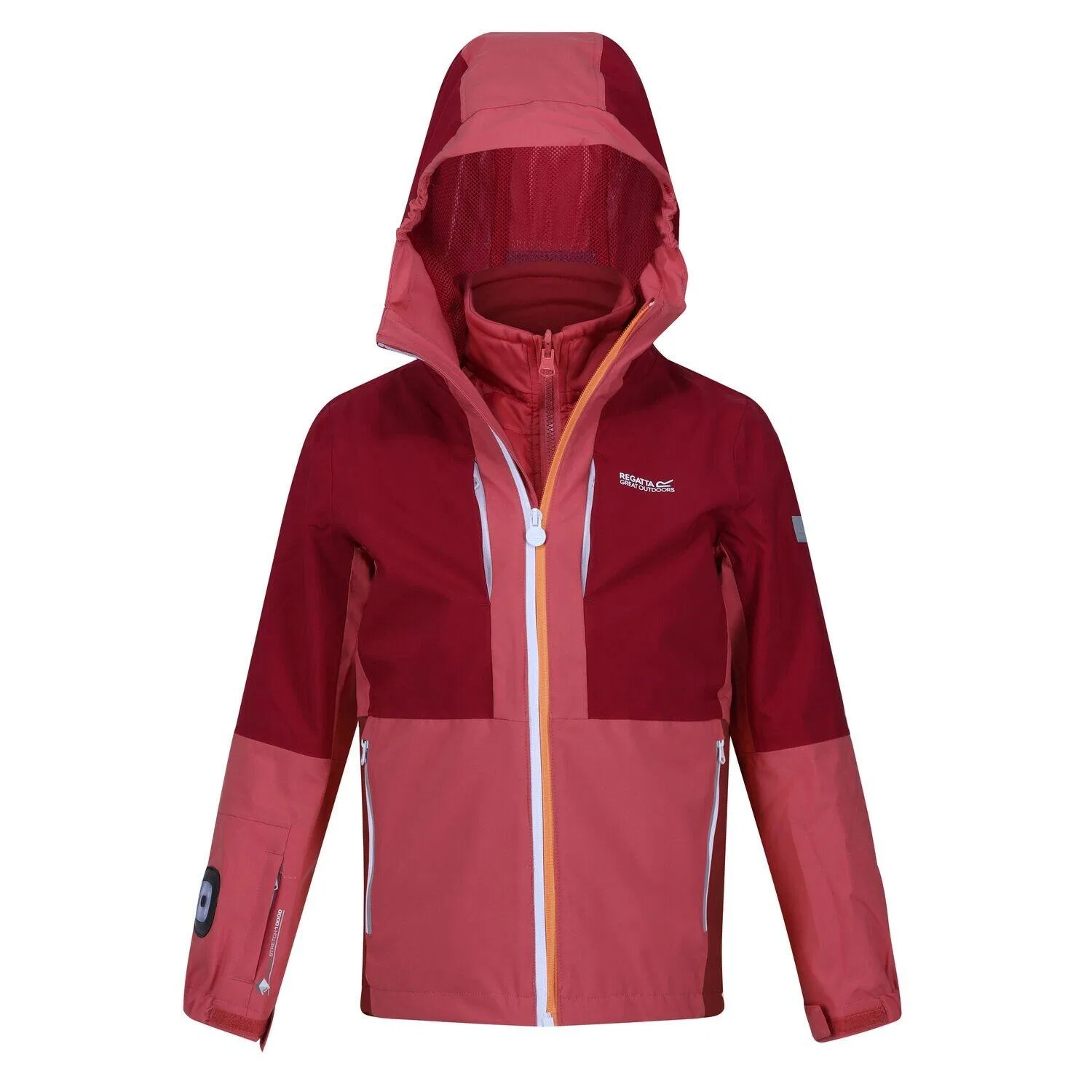 Детская водонепроницаемая куртка 3 в 1 Hydrate VIII Regatta, Rot Bordeaux