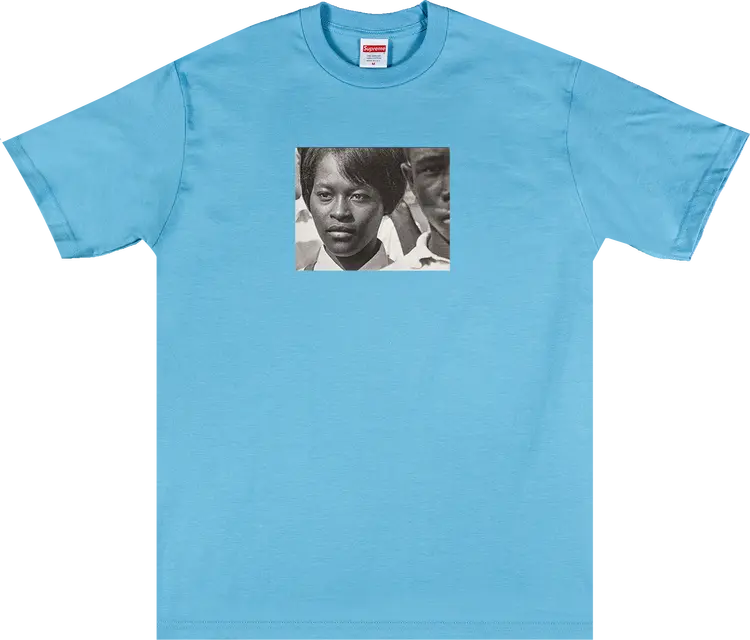 

Футболка Supreme Mississippi Tee 'Light Slate', синий