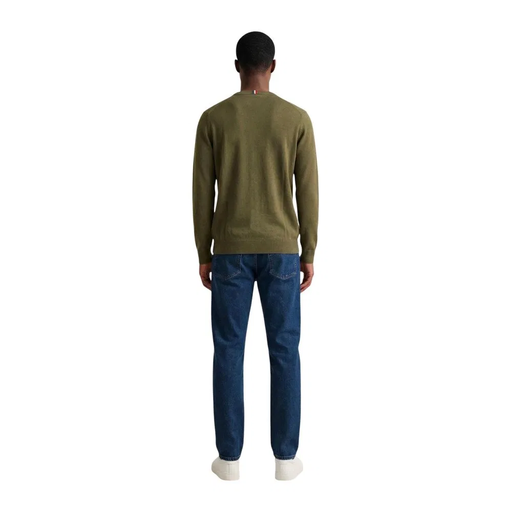 Мужской свитер с вырезом V US40 173007 U.S. Polo Assn., Green — фото 4
