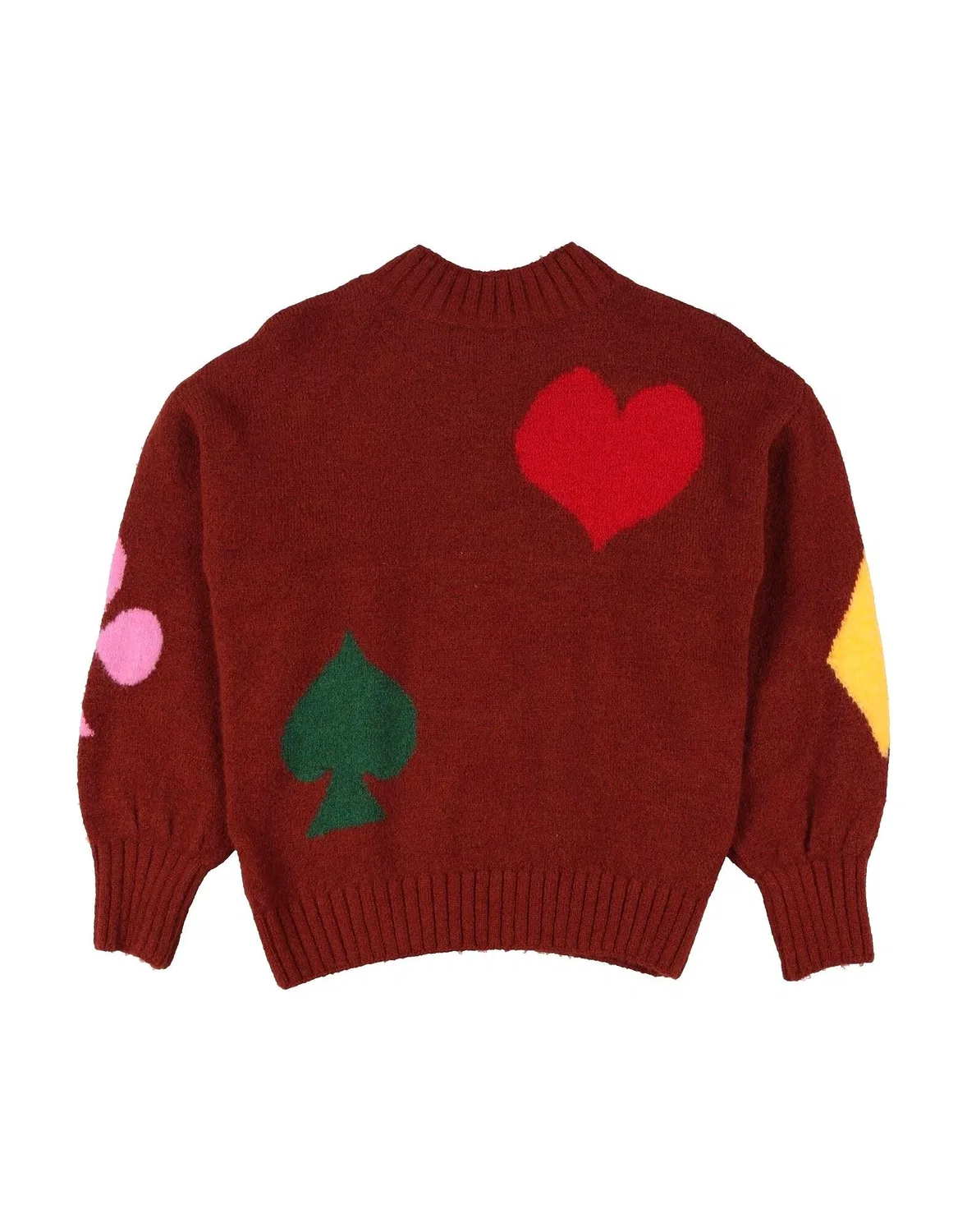 Свитер с интарсией Intarsia-Knit Bobo Choses, красно-оранжевый — фото 2