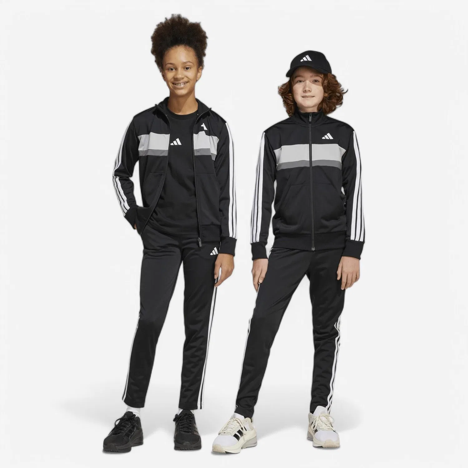 Детский спортивный костюм Tiberio Adidas, Schwarz / Weiss