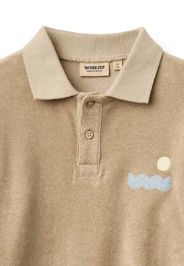Футболка поло хлопковая Polo shirt Wheat sand stone, песочный — фото 4