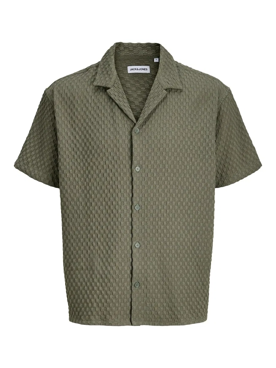 Детская рубашка Jack & Jones Junior Comfort fit Button Up Shirt 'JJSean' цвета хаки