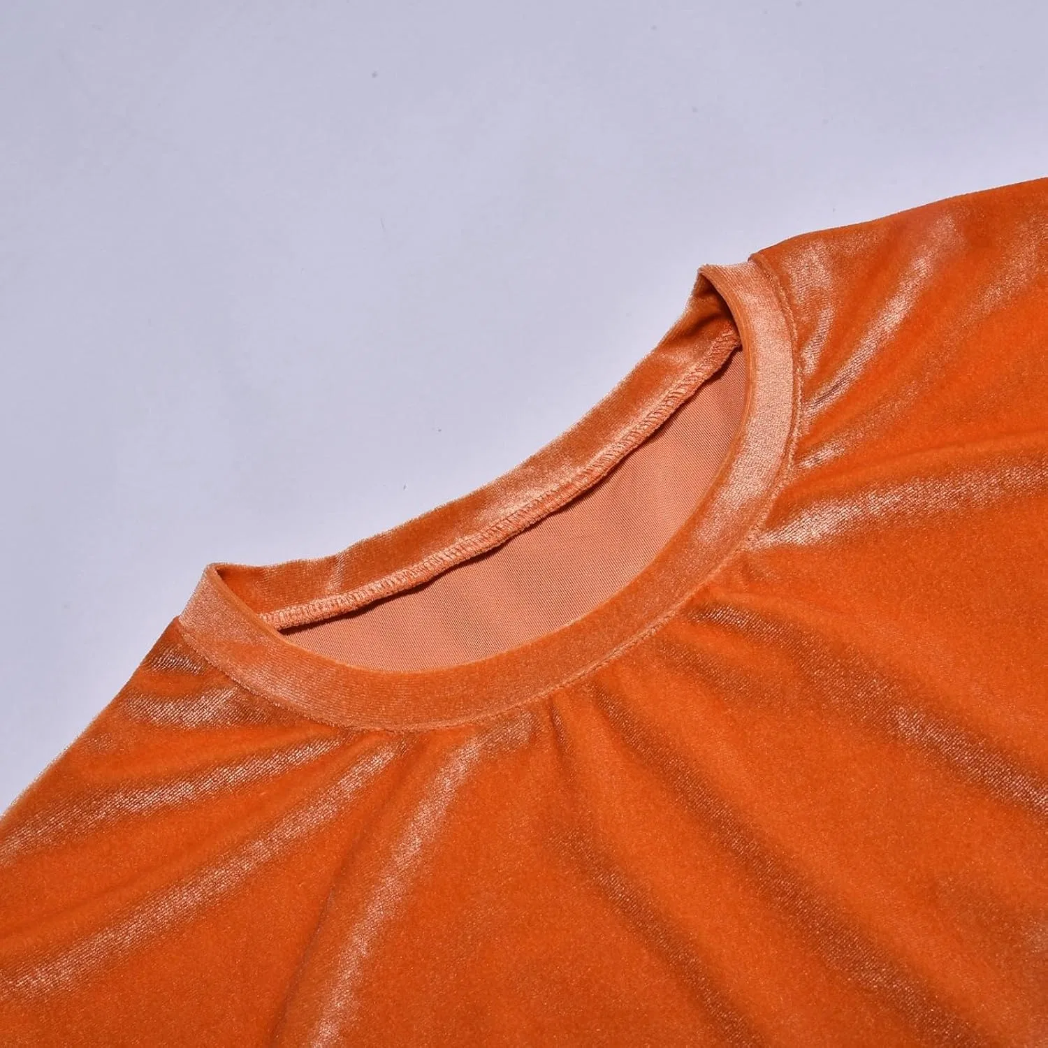Мужская футболка свободного кроя с круглым вырезом, Orange — фото 4