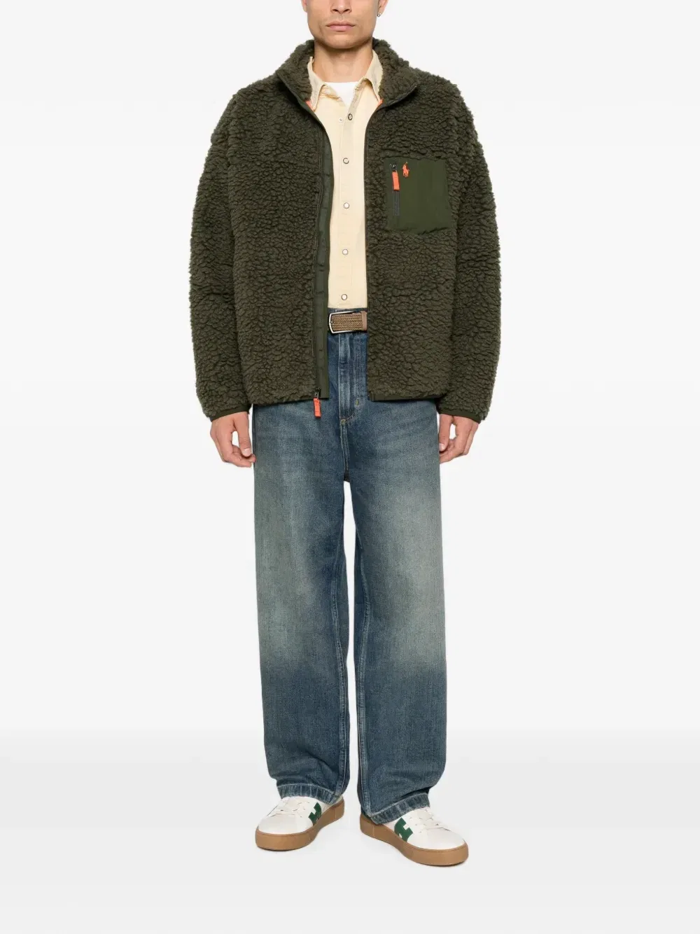 Куртка на молнии из флиса POLO RALPH LAUREN, зеленый — фото 2