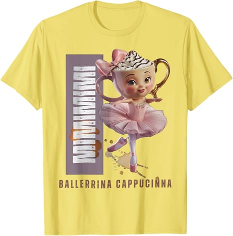 

Футболка Cappuccina Ballerina Gen Z, лимонный желтый
