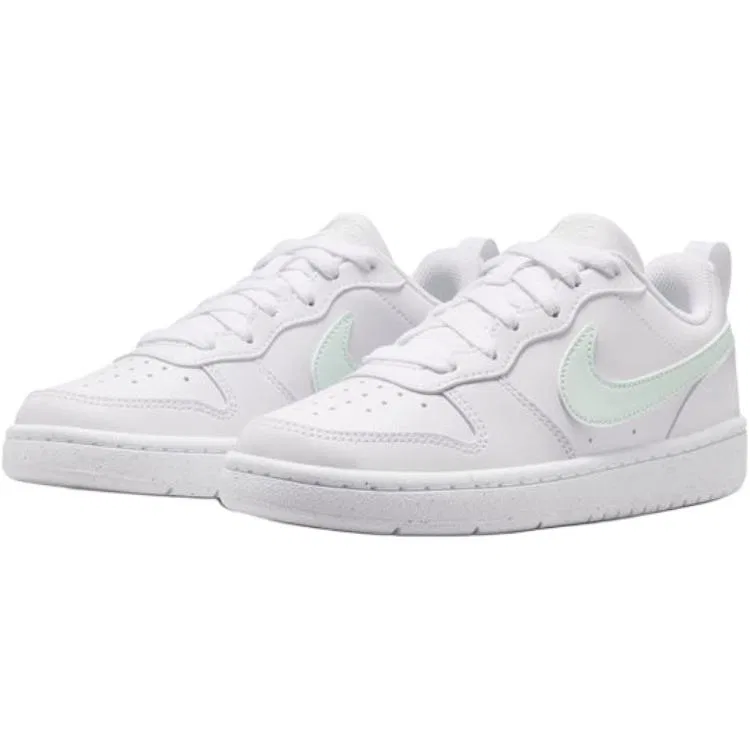 Кроссовки для скейтбординга Court Borough Low top Kids' Skateboarding Shoes White Green Nike — фото 4